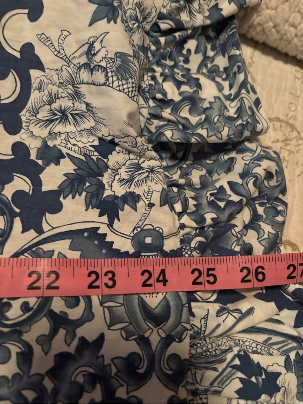Set of Two Ralph Lauren Tamarind Bird Porcelain Blue Pillowcases A00419